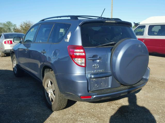 JTMBF4DV3AD030205 - 2010 TOYOTA RAV4 BLUE photo 3