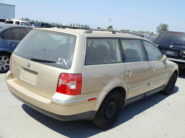 WVWND63B93E374625 - 2003 VOLKSWAGEN PASSAT GL GOLD photo 4