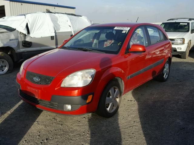 KNADE163976234653 - 2007 KIA RIO RED photo 2