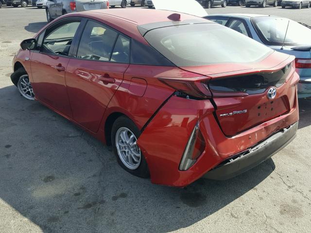 JTDKARFPXH3044290 - 2017 TOYOTA PRIUS PRIM წითელი ფოტო 3