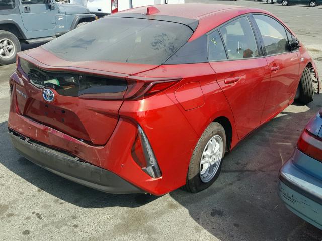 JTDKARFPXH3044290 - 2017 TOYOTA PRIUS PRIM წითელი ფოტო 4