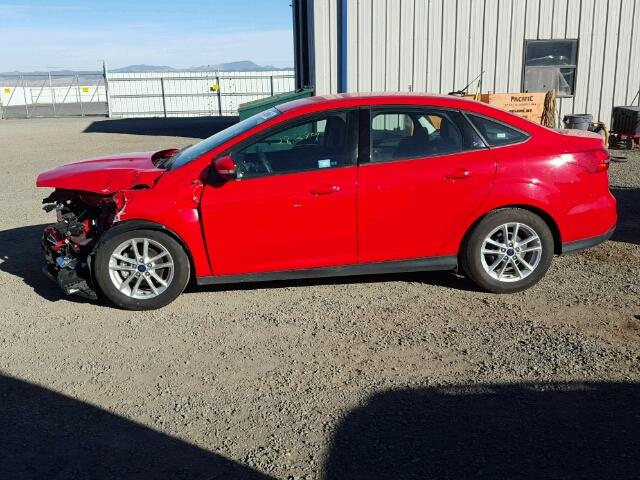 1FADP3F26GL351890 - 2016 FORD FOCUS RED photo 9