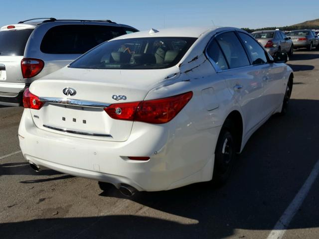 JN1EV7AR0HM834693 - 2017 INFINITI Q50 PREMIU WHITE photo 4