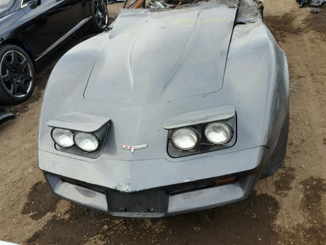 1G1AY8760B5104718 - 1981 CHEVROLET CORVETTE GRAY photo 10