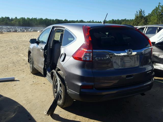 2HKRM3H44GH540971 - 2016 HONDA CR-V SE GRAY photo 3