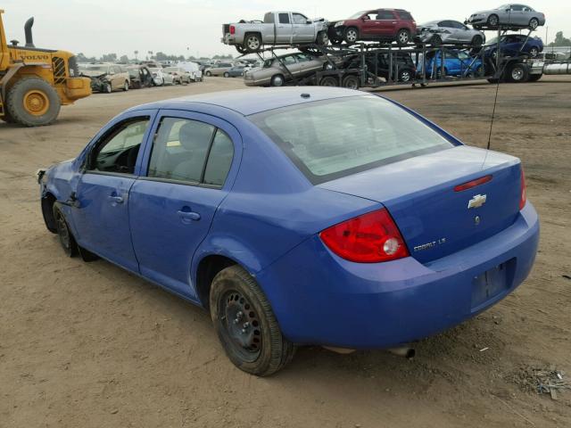 1G1AK58F987125854 - 2008 CHEVROLET COBALT LS BLUE photo 3