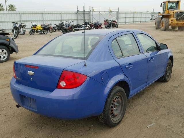 1G1AK58F987125854 - 2008 CHEVROLET COBALT LS BLUE photo 4