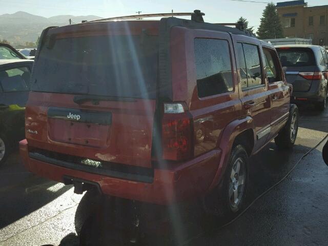 1J4RG4GK2AC106851 - 2010 JEEP COMMANDER MAROON photo 4