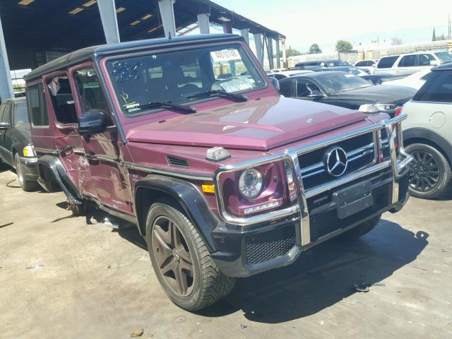 WDCYC7DF4FX237036 - 2015 MERCEDES-BENZ G 63 AMG PURPLE photo 1