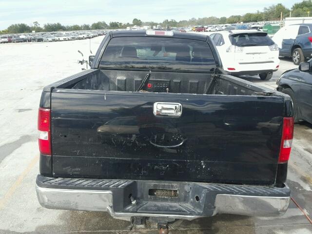 1FTPX12595FB26631 - 2005 FORD F150 BLACK photo 10