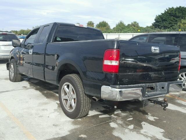 1FTPX12595FB26631 - 2005 FORD F150 BLACK photo 3