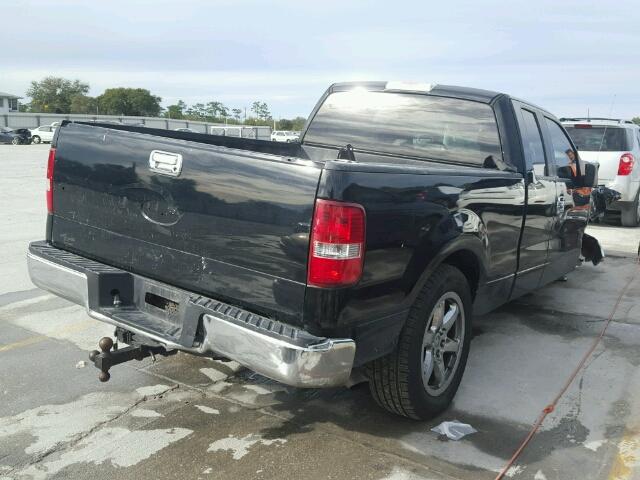 1FTPX12595FB26631 - 2005 FORD F150 BLACK photo 4