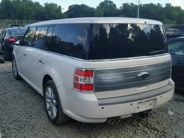 2FMGK5DC2ABA99281 - 2010 FORD FLEX LIMIT WHITE photo 3