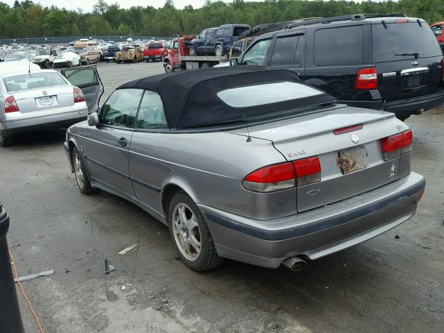 YS3DF78K517002665 - 2001 SAAB 9-3 SE GRAY photo 3