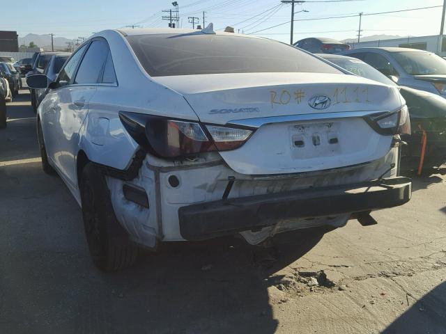 5NPEB4AC8BH024763 - 2011 HYUNDAI SONATA GLS WHITE photo 3