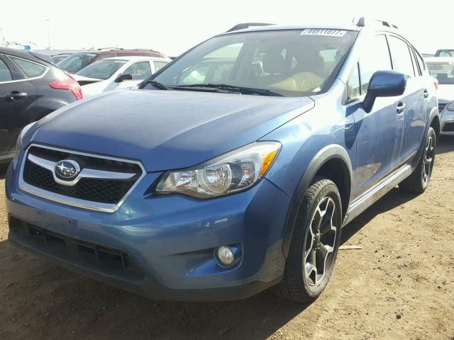 JF2GPACC4E8313746 - 2014 SUBARU XV CROSSTR BLUE photo 2