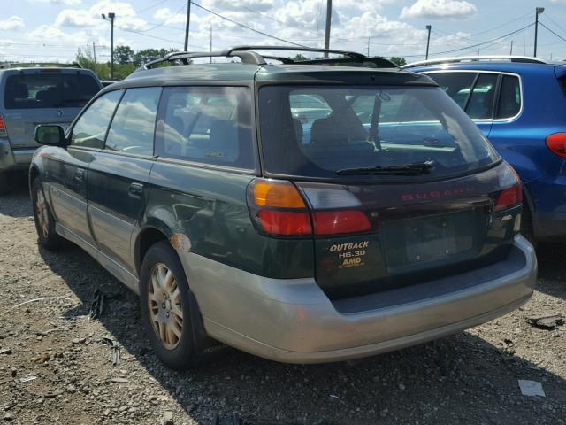 4S3BH806217651496 - 2001 SUBARU LEGACY OUT GREEN photo 3