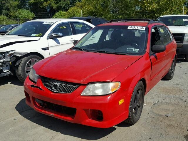 JM1BJ245621457495 - 2002 MAZDA PROTEGE PR RED photo 2