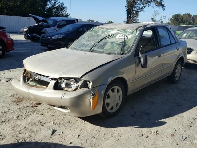 JM1BJ2220Y0290431 - 2000 MAZDA PROTEGE BEIGE photo 2