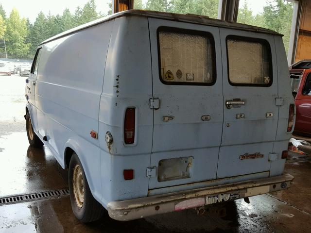 E24GHV04338 - 1974 FORD VAN BLUE photo 3