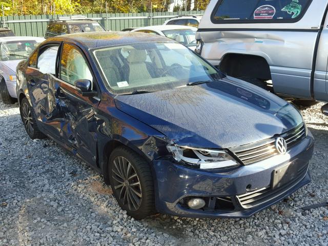 3VWLP7AJ2CM387870 - 2012 VOLKSWAGEN JETTA BLUE photo 1