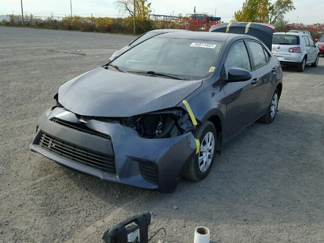 2T1BURHEXEC077974 - 2014 TOYOTA COROLLA L CHARCOAL photo 2