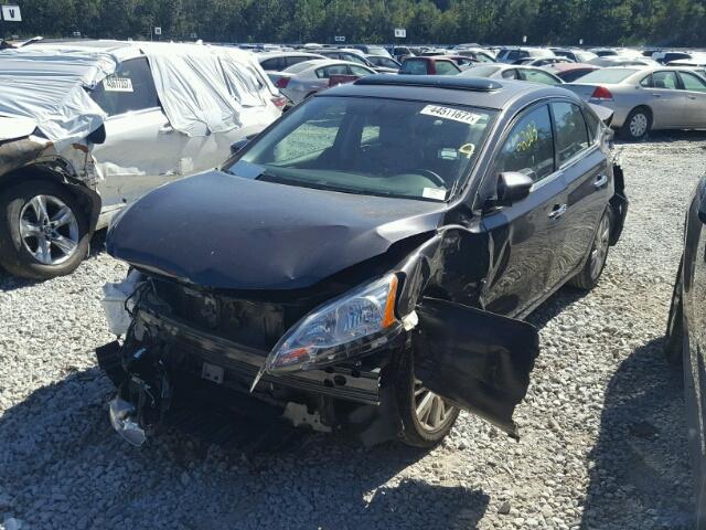 3N1AB7AP7FY308612 - 2015 NISSAN SENTRA S BLUE photo 2