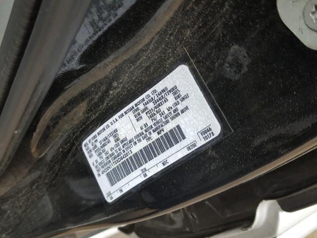 4N2XN11T0XD842013 - 1999 NISSAN QUEST SE BLACK photo 10