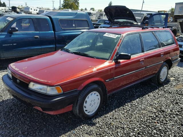 JT2SV21W3L0349336 - 1990 TOYOTA CAMRY DLX MAROON photo 2