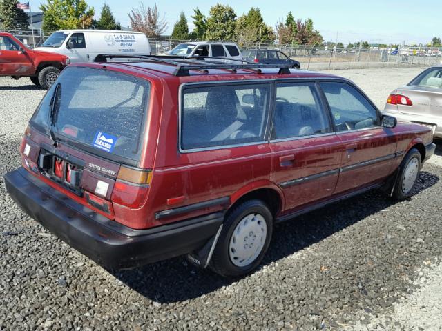 JT2SV21W3L0349336 - 1990 TOYOTA CAMRY DLX MAROON photo 4