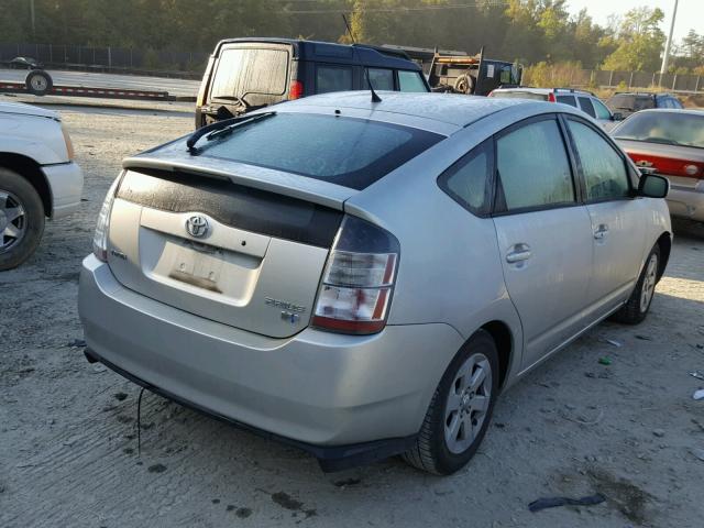 JTDKB20U953011067 - 2005 TOYOTA PRIUS SILVER photo 4