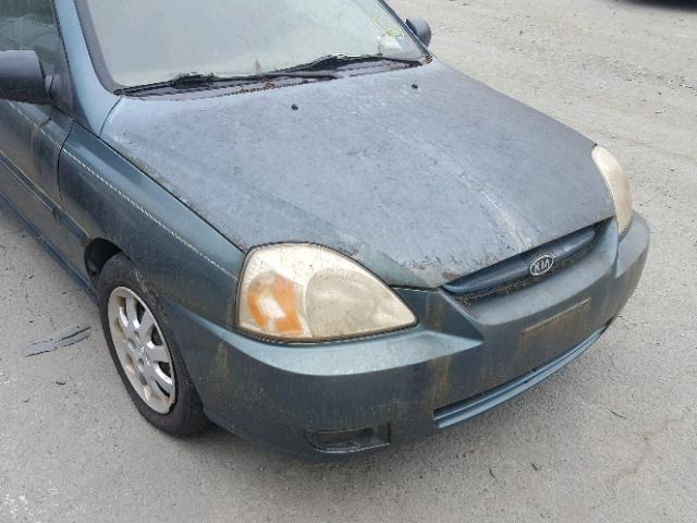 KNADC125336226734 - 2003 KIA RIO GREEN photo 9