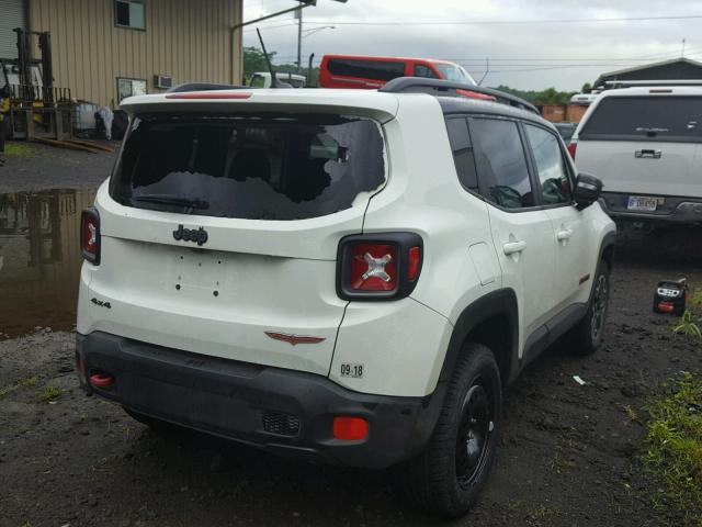 ZACCJBCT2GPE11416 - 2016 JEEP RENEGADE T WHITE photo 4