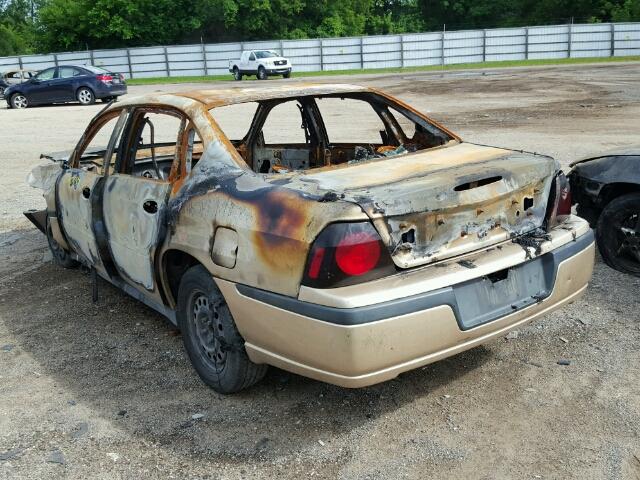 2G1WF52E449233219 - 2004 CHEVROLET IMPALA 棕色 照片 3
