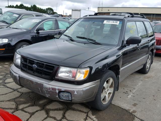 JF1SF6559WH762533 - 1998 SUBARU FORESTER S BLACK photo 2