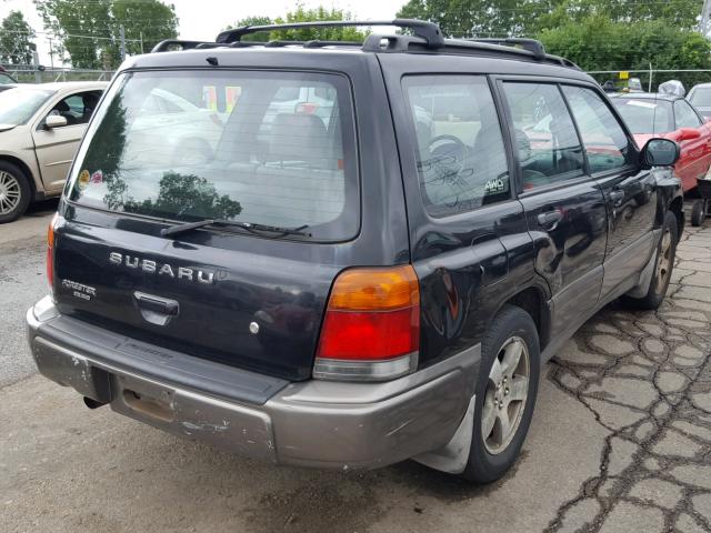 JF1SF6559WH762533 - 1998 SUBARU FORESTER S BLACK photo 4