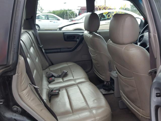 JF1SF6559WH762533 - 1998 SUBARU FORESTER S BLACK photo 6