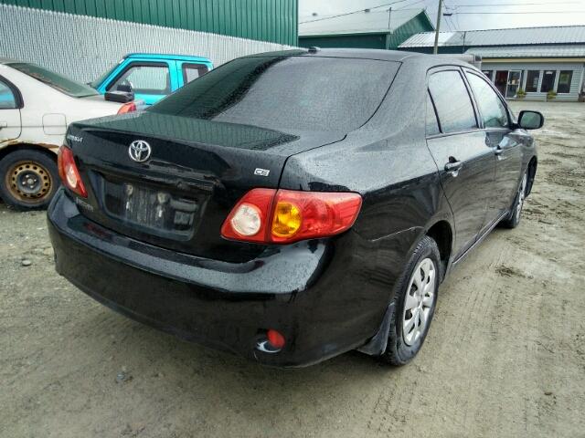 2T1BU40E29C176258 - 2009 TOYOTA COROLLA BA BLACK photo 4