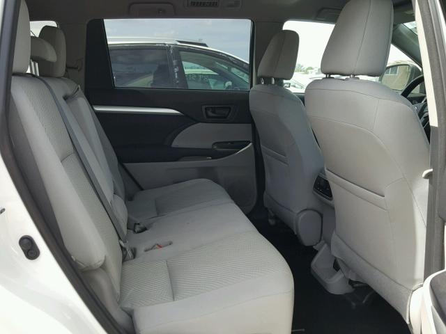 5TDZKRFH2FS065151 - 2015 TOYOTA HIGHLANDER WHITE photo 6