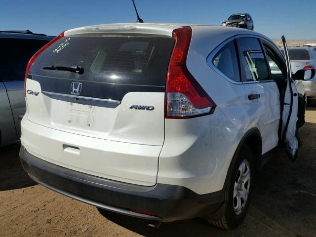 5J6RM4H33EL026898 - 2014 HONDA CR-V LX WHITE photo 4