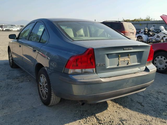 YV1RS61T042410282 - 2004 VOLVO S60 TEAL photo 3