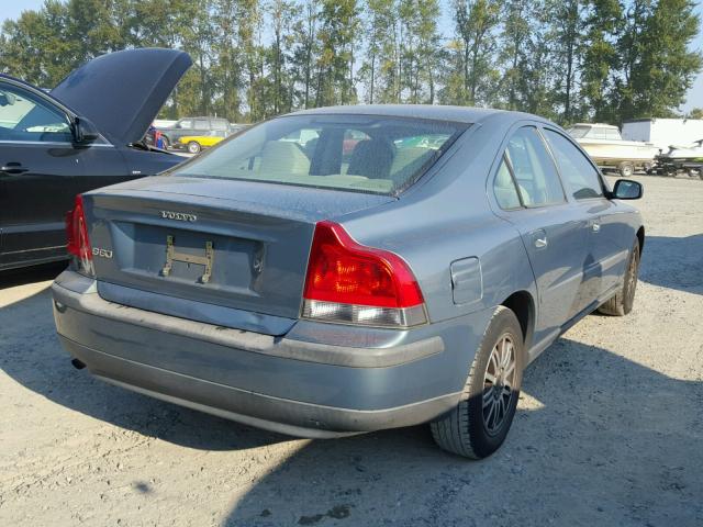 YV1RS61T042410282 - 2004 VOLVO S60 TEAL photo 4
