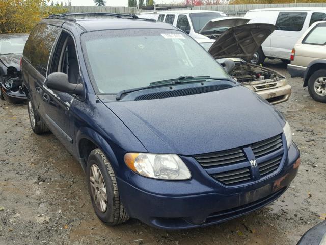 1D4GP25R96B553193 - 2006 DODGE CARAVAN SE BLUE photo 1