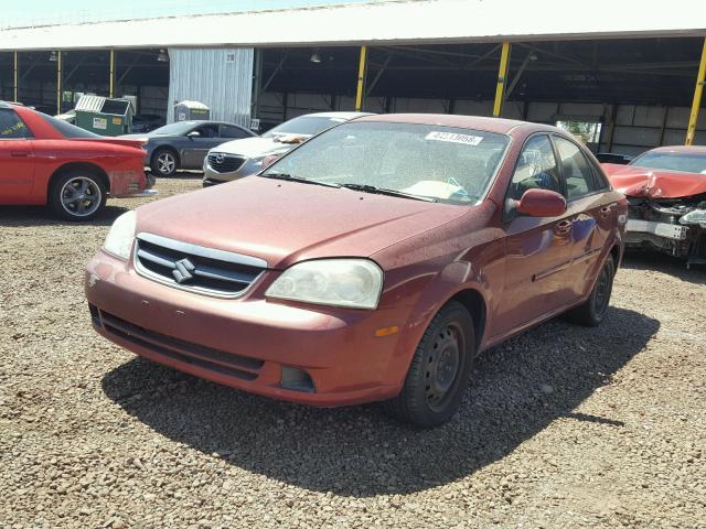 KL5JD56Z58K900975 - 2008 SUZUKI FORENZA BA BURGUNDY photo 2