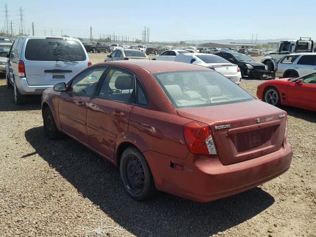 KL5JD56Z58K900975 - 2008 SUZUKI FORENZA BA BURGUNDY photo 3