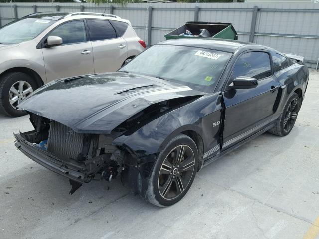 1ZVBP8CF6E5253687 - 2014 FORD MUSTANG GT BLACK photo 2