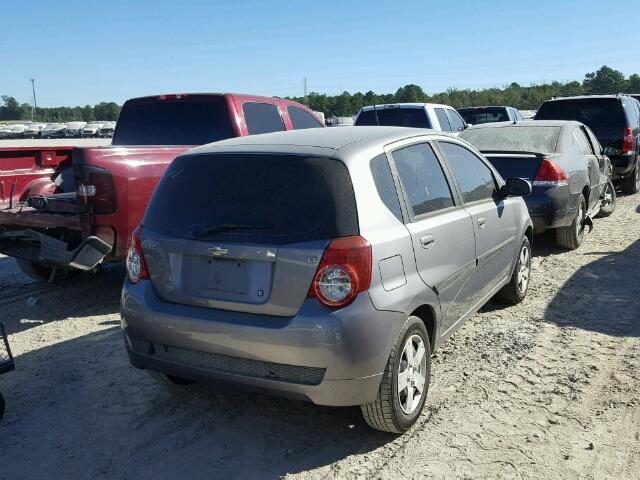 KL1TD6DE7BB197743 - 2011 CHEVROLET AVEO LS GRAY photo 4