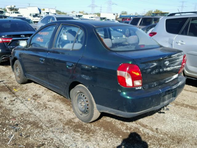 JTDBT123620211509 - 2002 TOYOTA ECHO GREEN photo 3