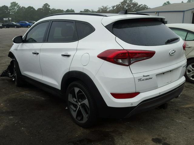 KM8J3CA21GU055262 - 2016 HYUNDAI TUCSON LIM WHITE photo 3