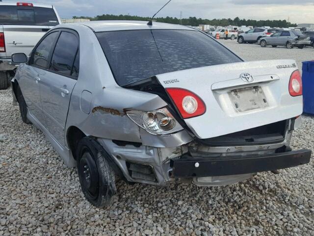 1NXBR32E17Z794353 - 2007 TOYOTA COROLLA SILVER photo 3